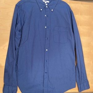 Blue Uniqlo button down shirt